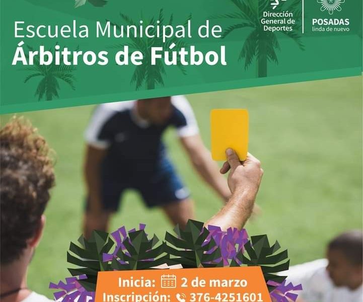 Inscripciones para el curso de árbitro de fútbol